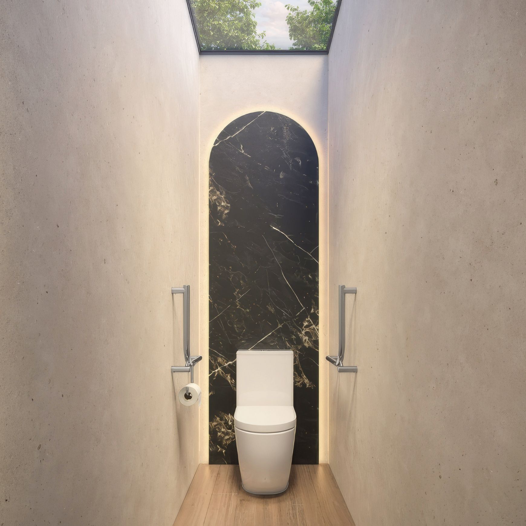 Aliro Ambulant 90° Grab Rail - Brushed Gunmetal