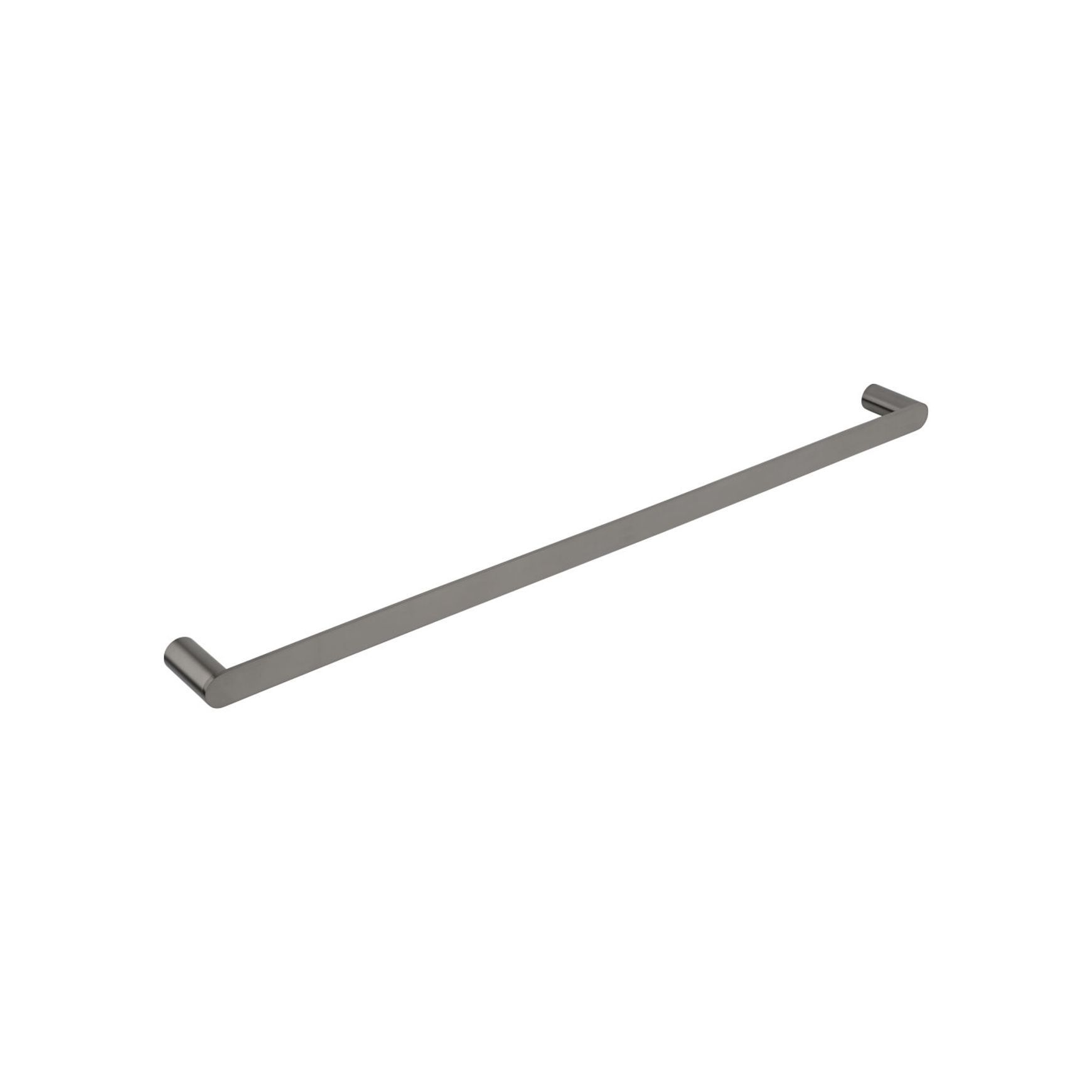 Milani Single Towel Rail 800mm - Brushed Gunmetal