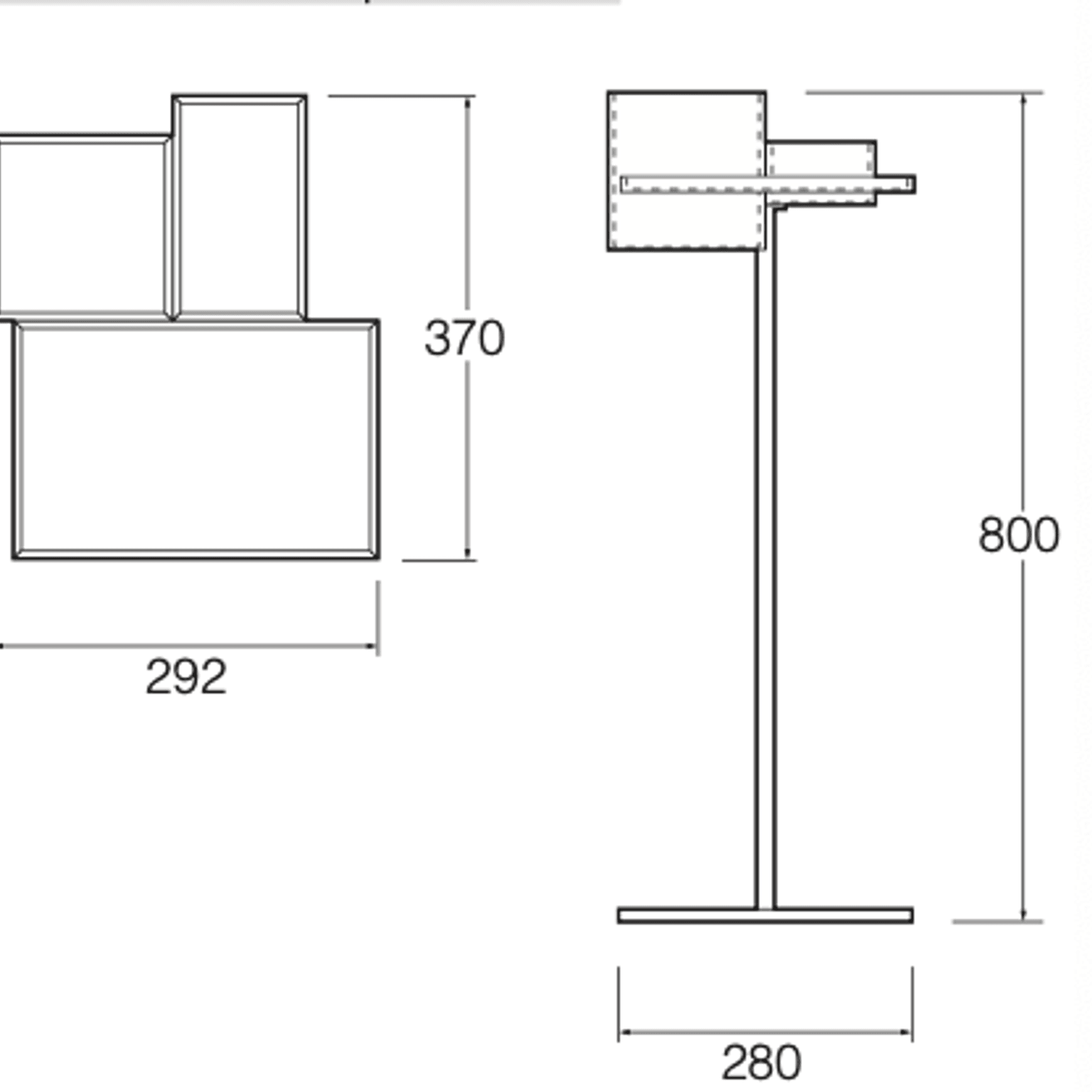 Skyline Floor Mounted Stand