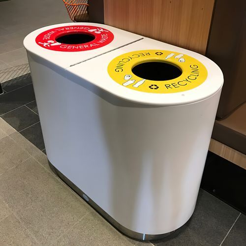 Cottesloe Double Litter Bin