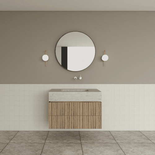 TERRA Vanity | Wall Hung Double Drawer W910/1210mm