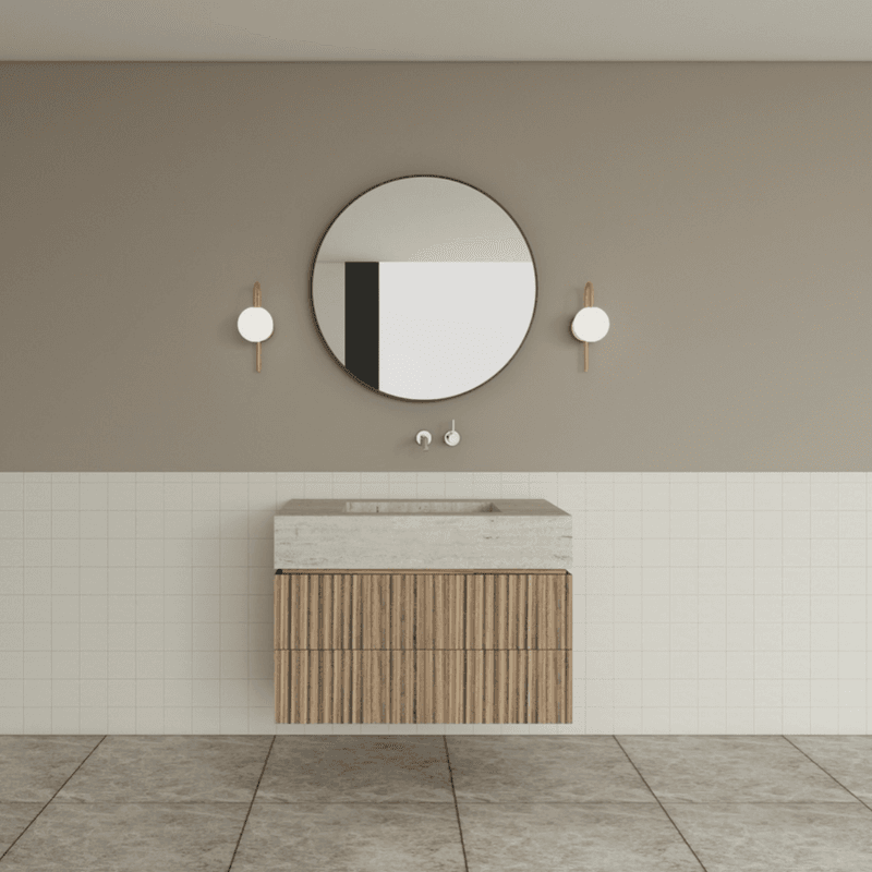 TERRA Vanity | Wall Hung Double Drawer W910/1210mm