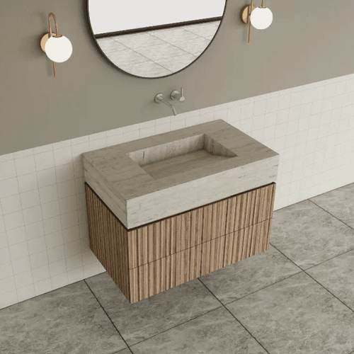 TERRA Vanity | Wall Hung Double Drawer W910/1210mm
