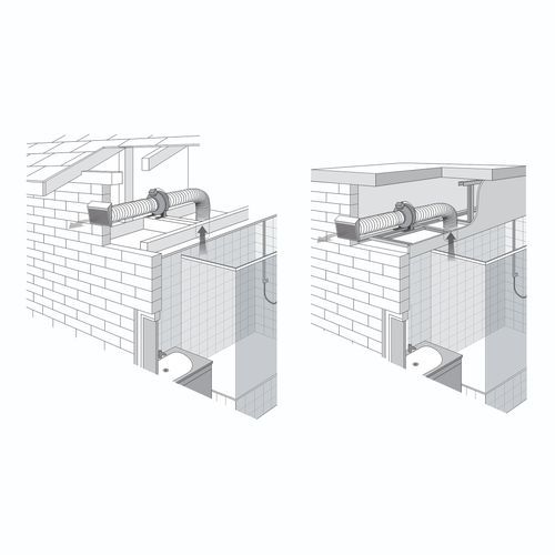 Inline Silent Exhaust Fan Bundle for 2 Rooms - BLB702