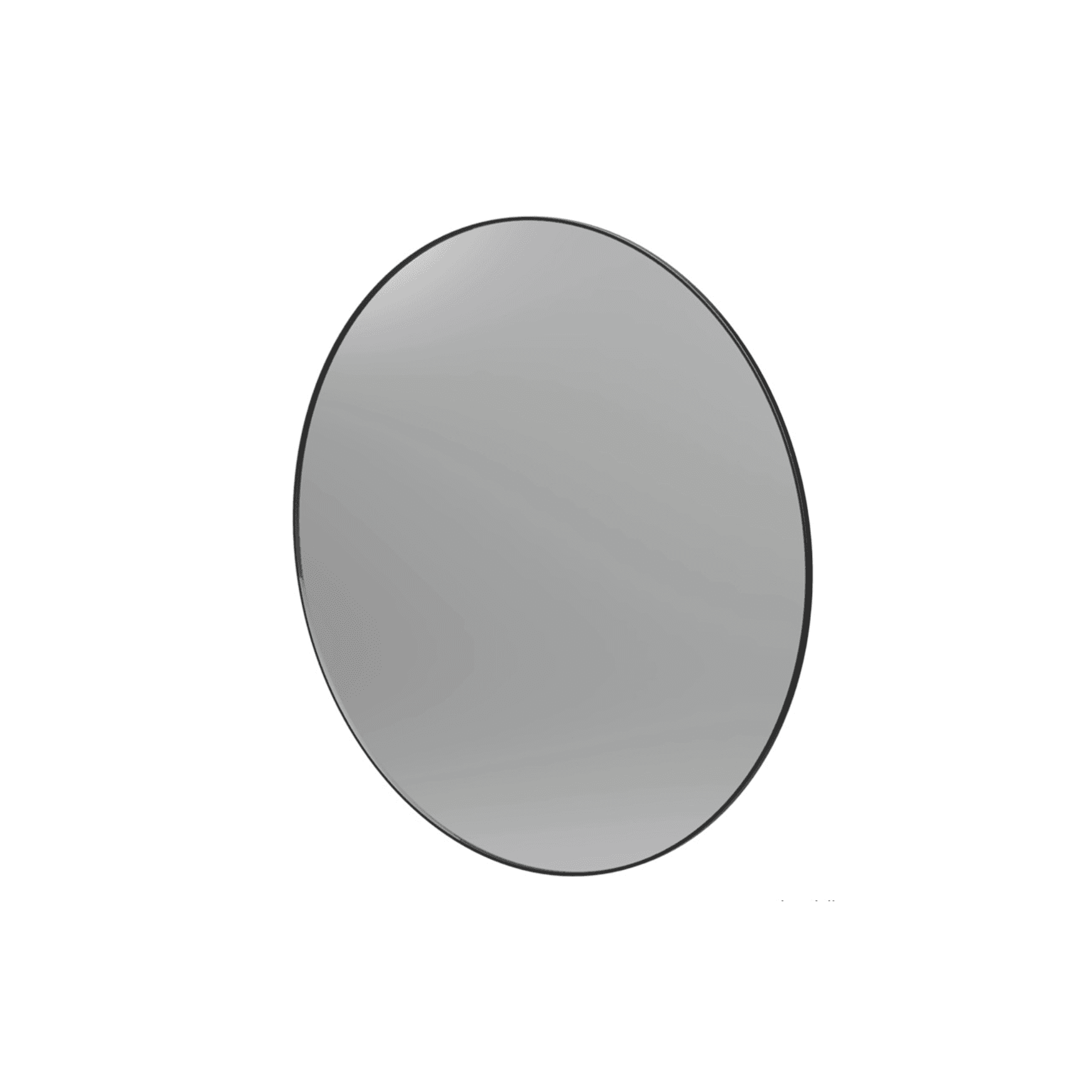 Frame 1200 Round Mirror Black