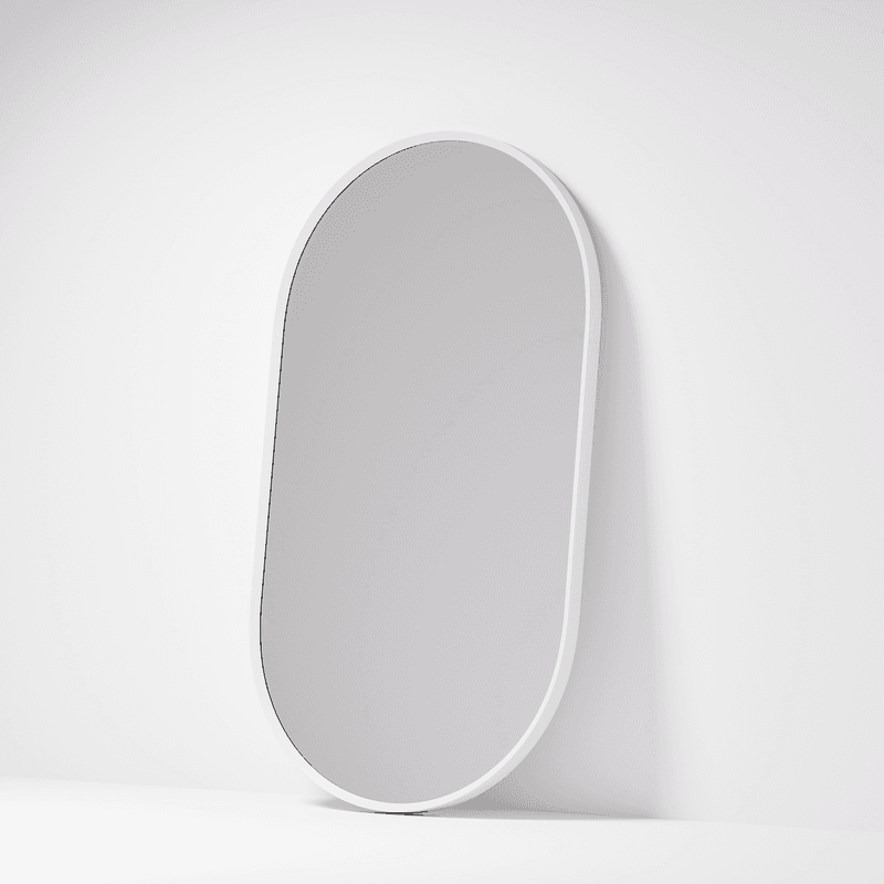 Code Aspect Oval Mirror | White