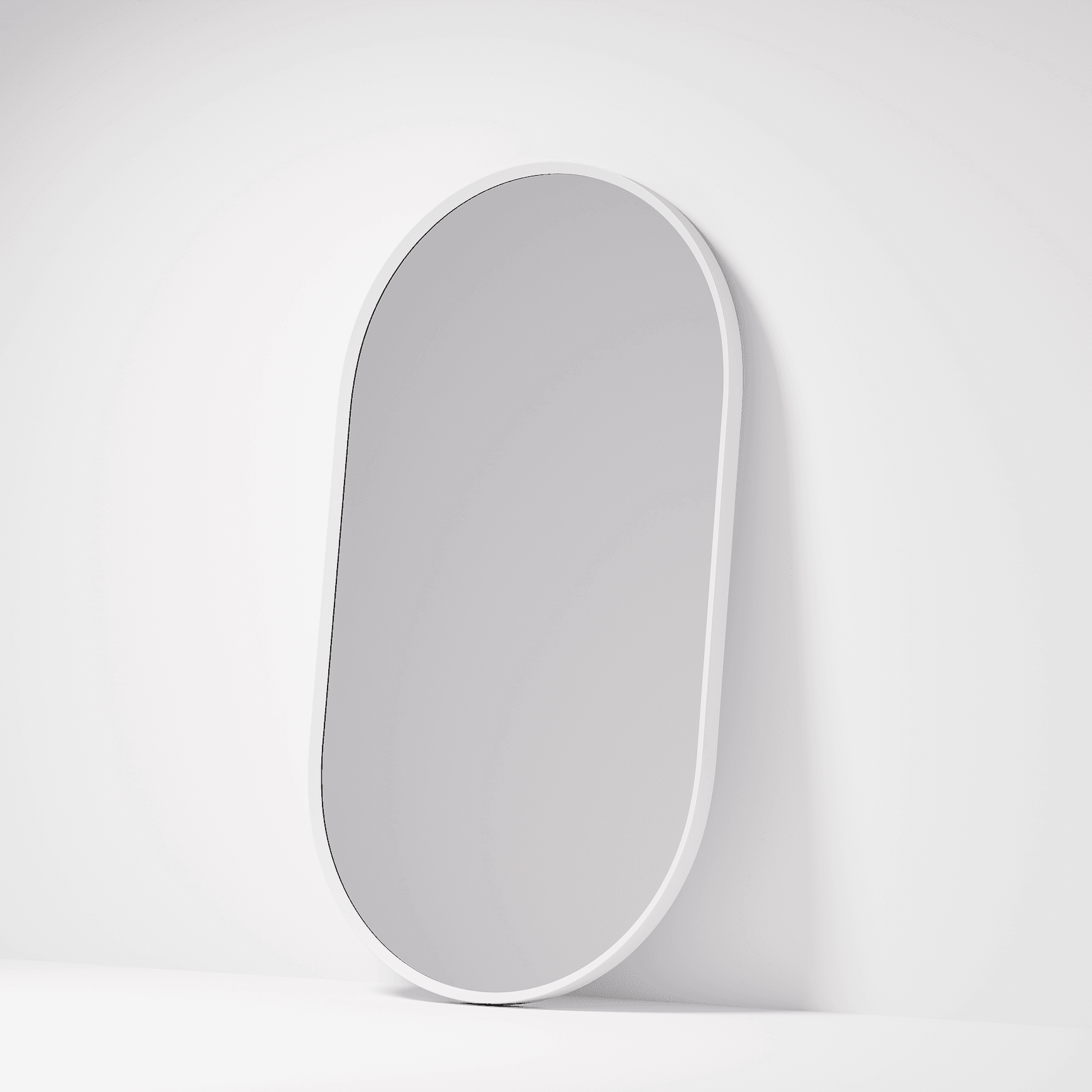 Code Aspect Oval Mirror | White