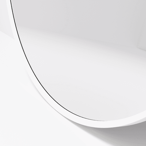CODE Aspect Round Mirror | White