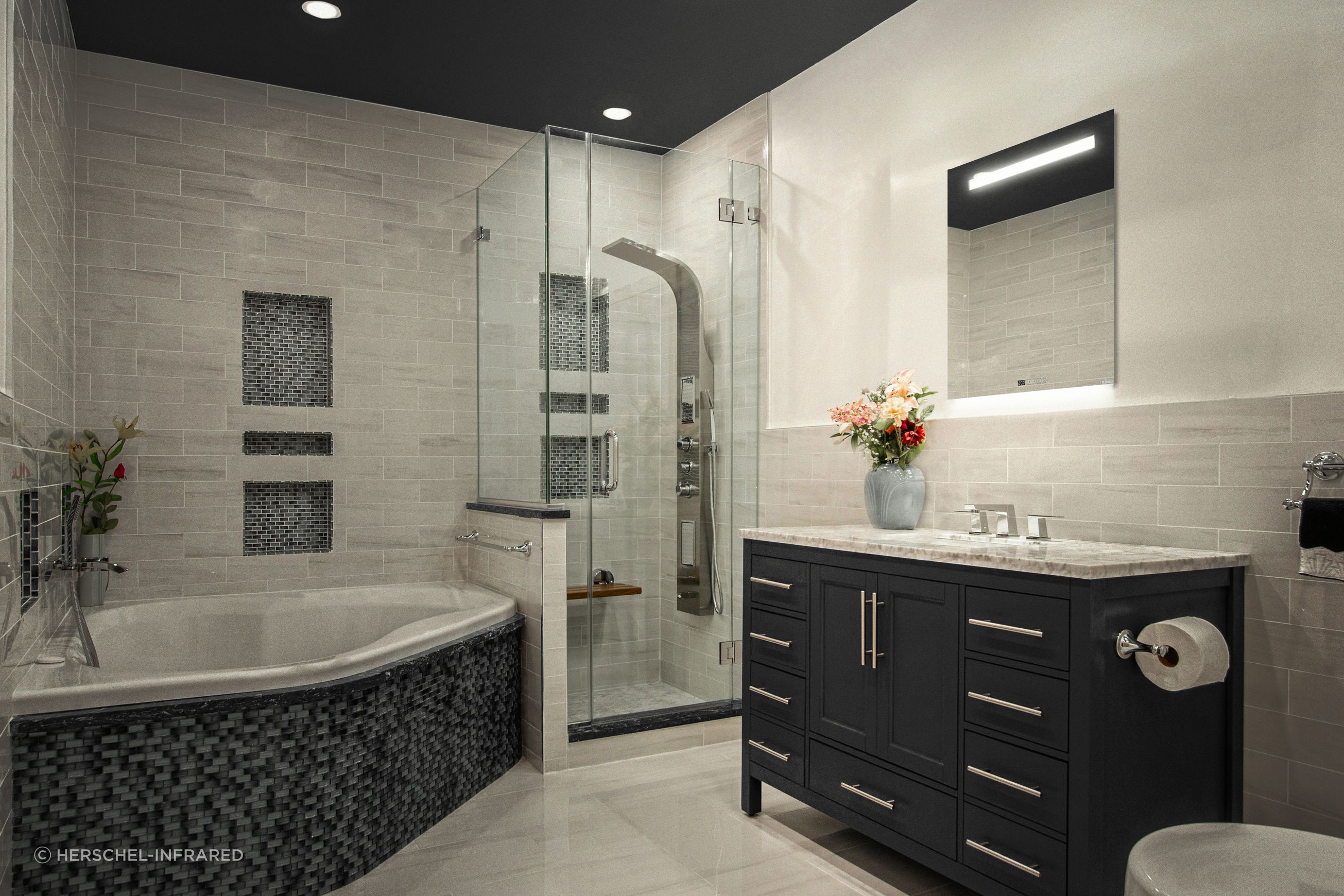 Select XLS — Mirror with Lights and Integrated Controls