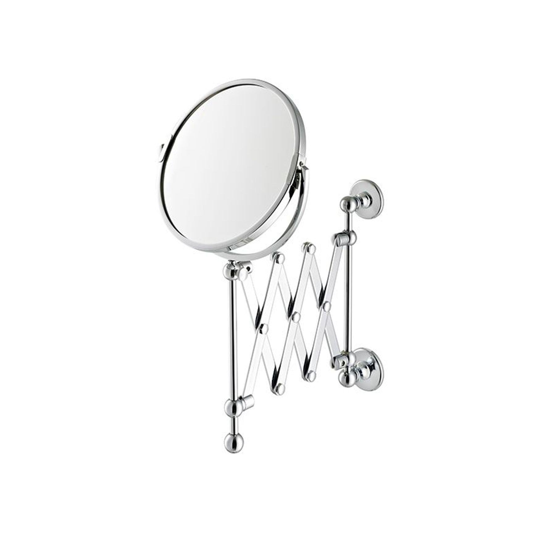 Hawthorn Hill - Extendable Wall-Mounted Shaving Mirror 180mm Dia. 1x And 3x Mag.