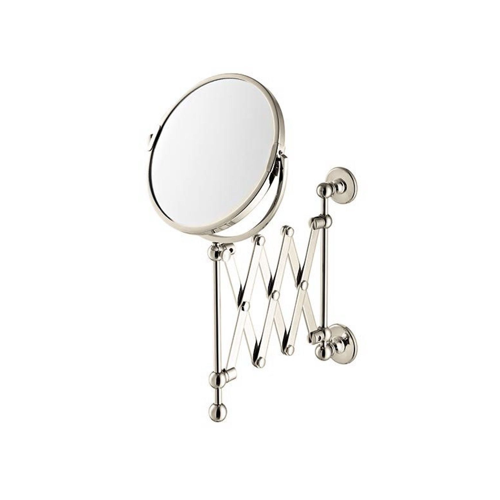 Hawthorn Hill - Extendable Wall-Mounted Shaving Mirror 180mm Dia. 1x And 3x Mag.
