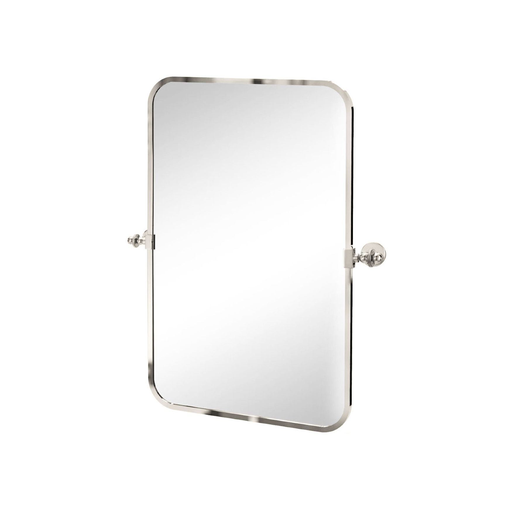 Hawthorn Hill - Rectangular Tilting Bathroom Mirror With Radius On Corners 800H x 508W