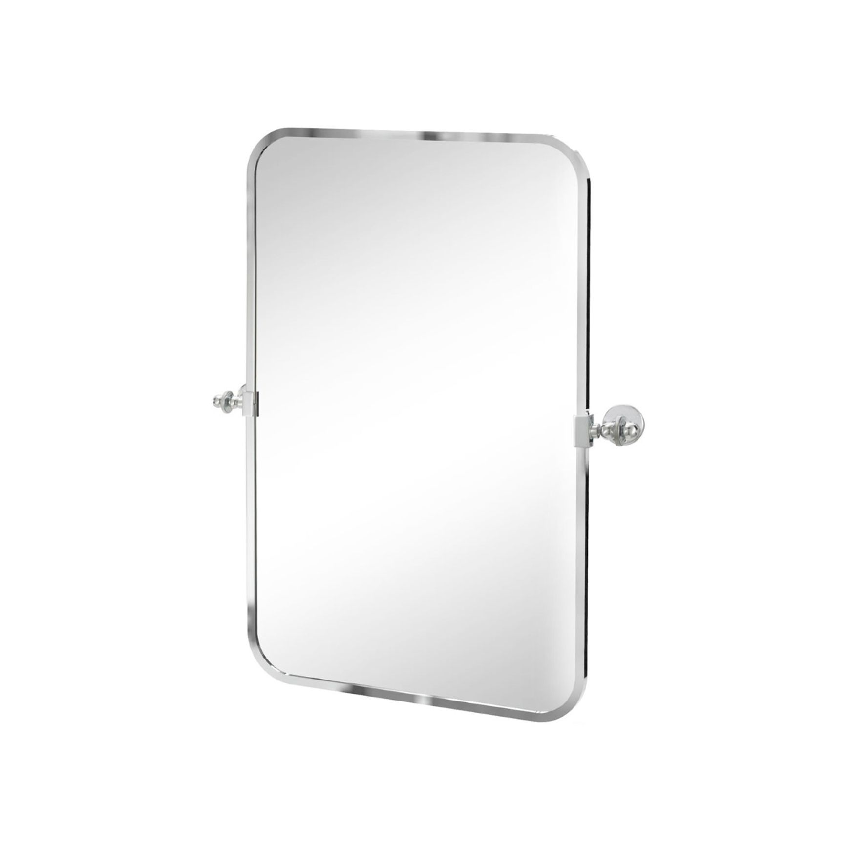 Hawthorn Hill - Rectangular Tilting Bathroom Mirror With Radius On Corners 800H x 508W