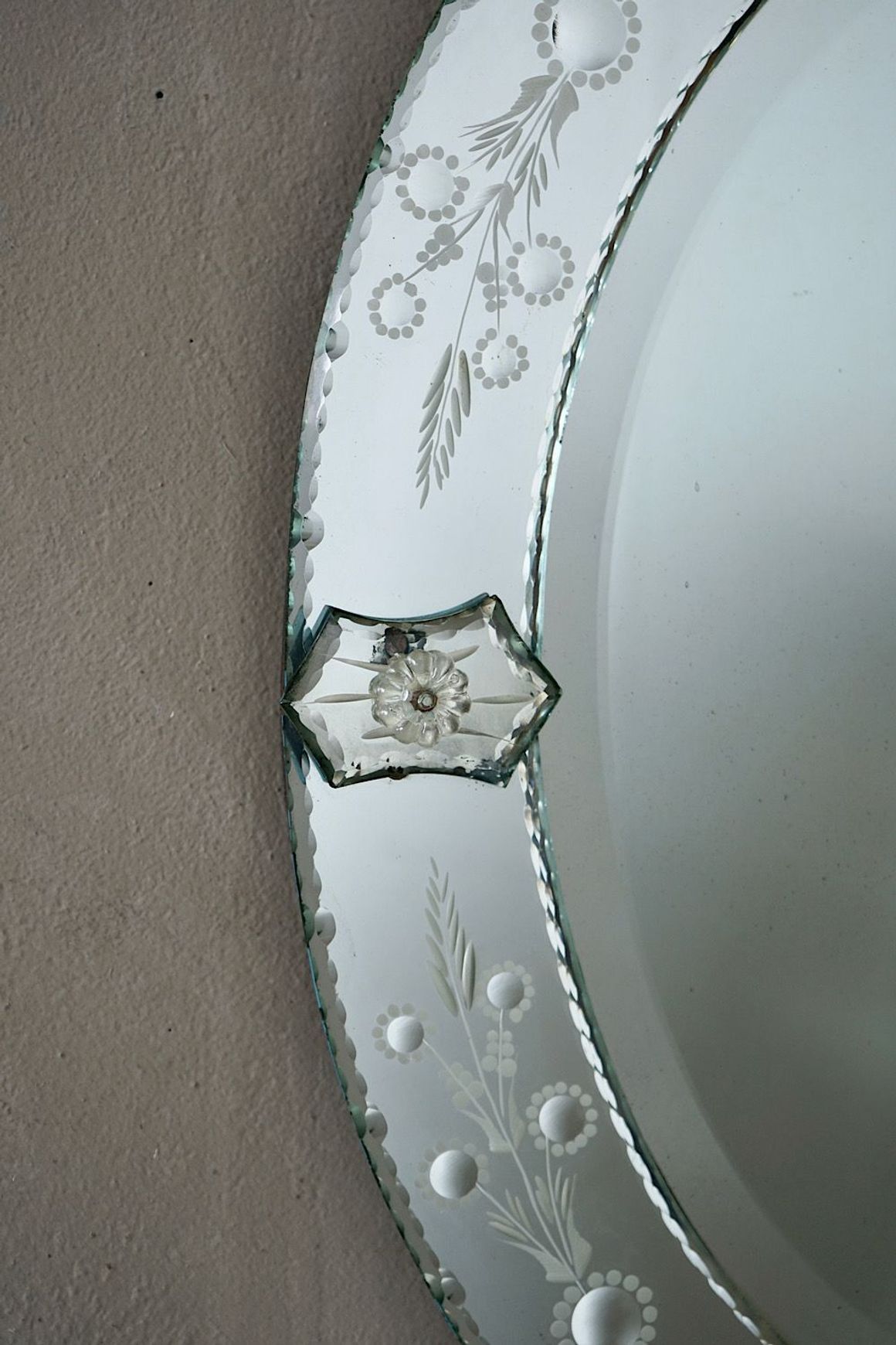 Vintage Venetian Oval Mirror