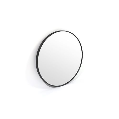 Bella Round Wall Mirror 60 cm | Black