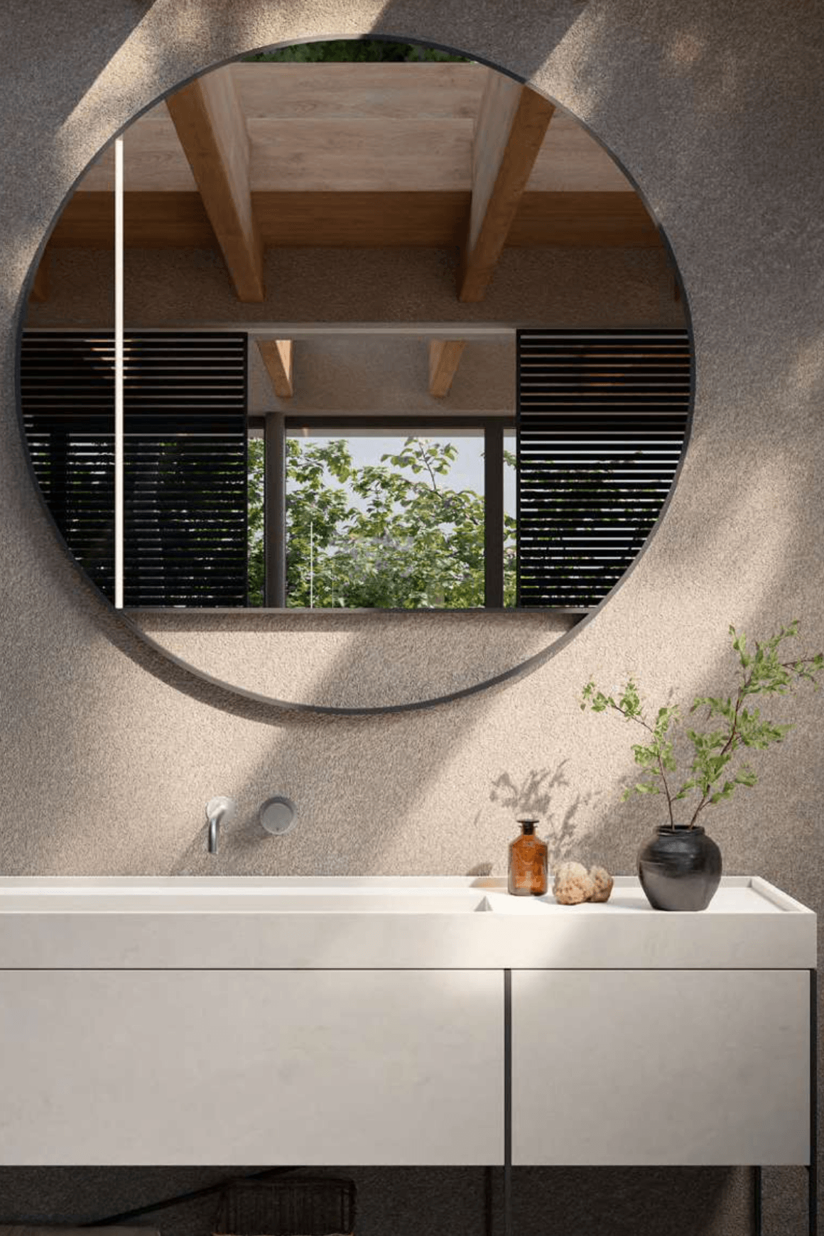 Lotus Mirror by Boffi