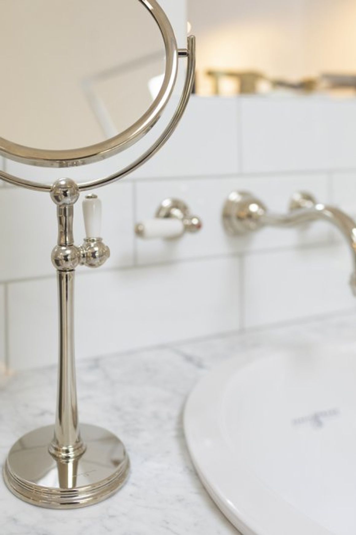 Perrin & Rowe Freestanding Shaving | Vanity Mirror