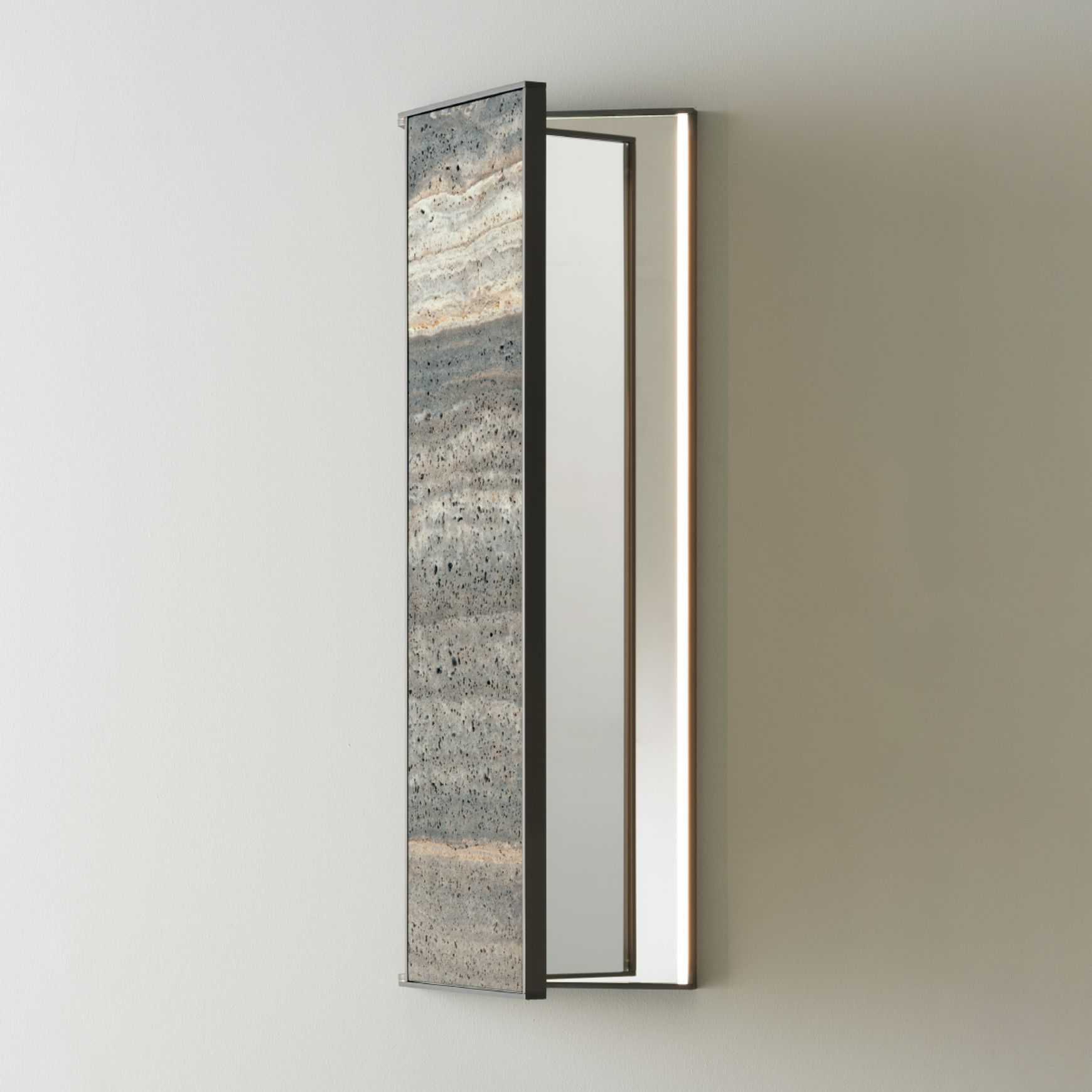 SIXTY - Wall Mirror with LED by CEA