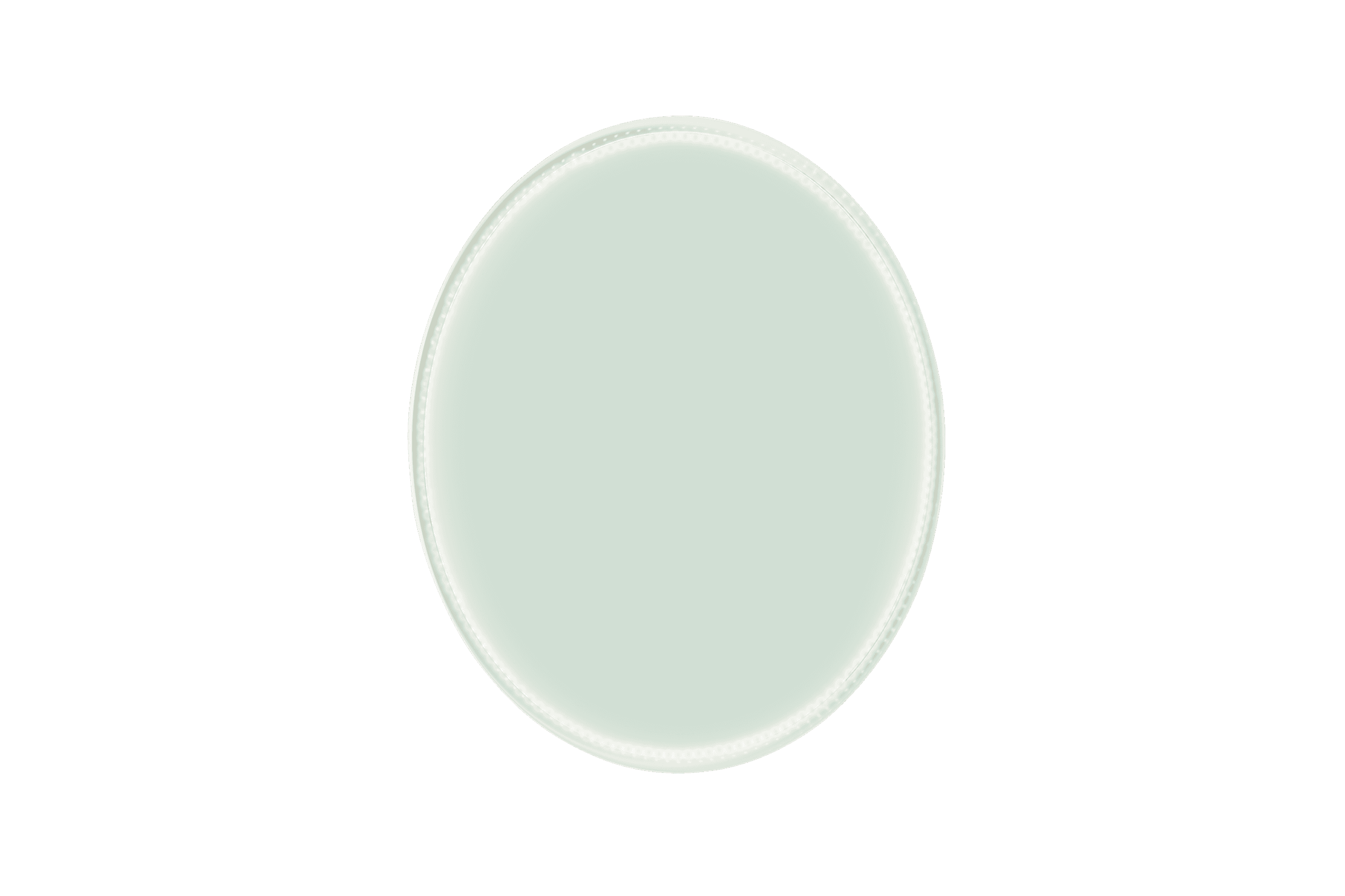 iStone Neo 700mm Round Mirror Gloss White