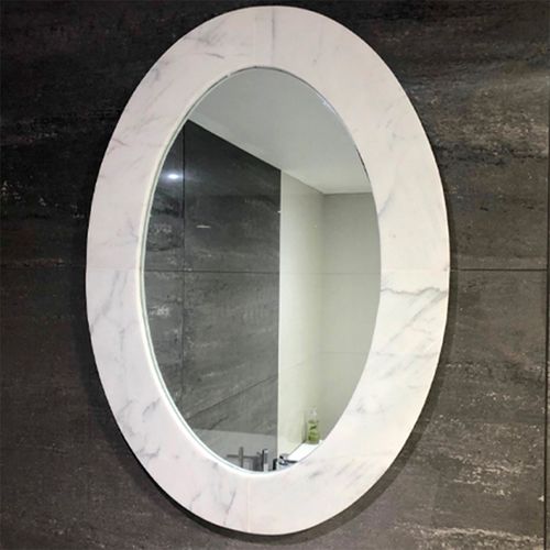 Marble Oval Mirror