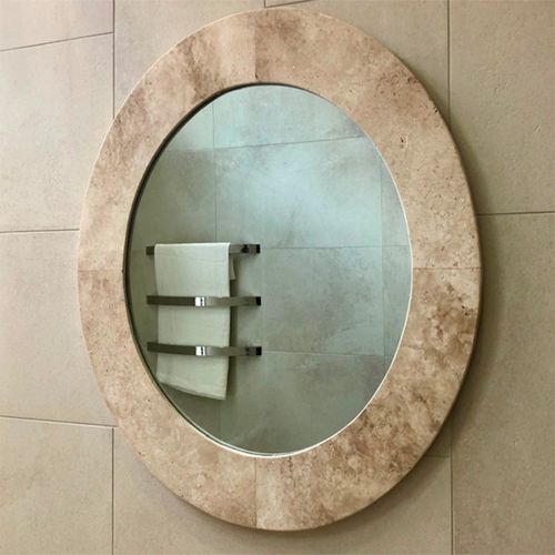 Marble Round Mirror