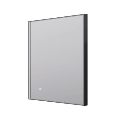 Eclipse Rectangle Gun Metal LED Framed Mirror Demister