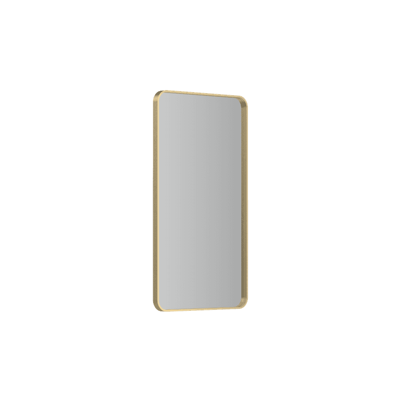 Frame XL 1200 Rectangle Mirror Brushed Brass