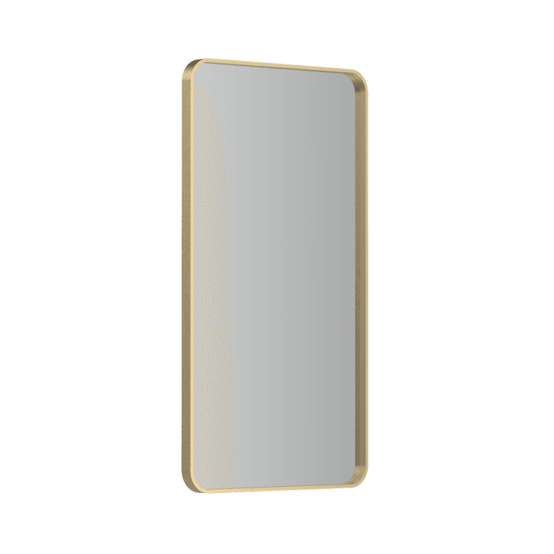 Frame XL 1200 Rectangle Mirror Brushed Brass