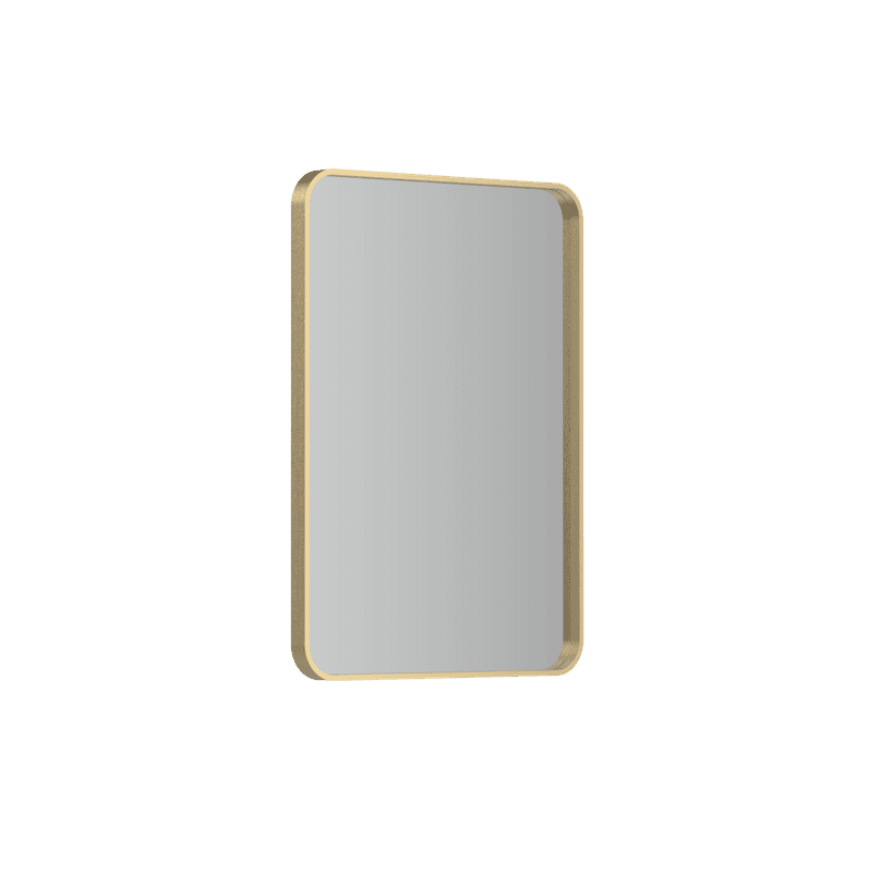 Frame XL 900 Rectangle Mirror Brushed Brass