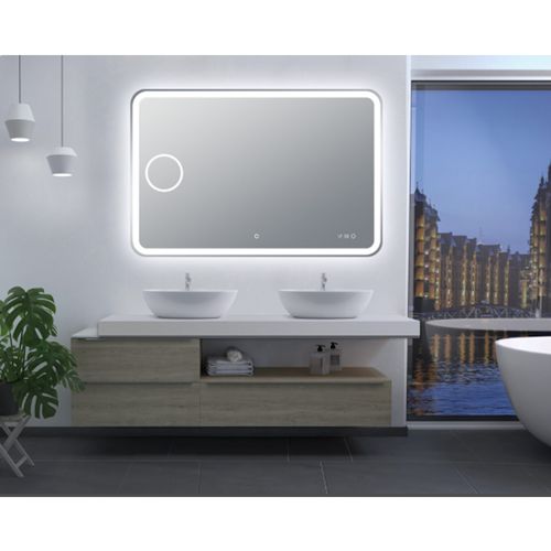 LED Curved Rectangle Mirror 1200x800mm
