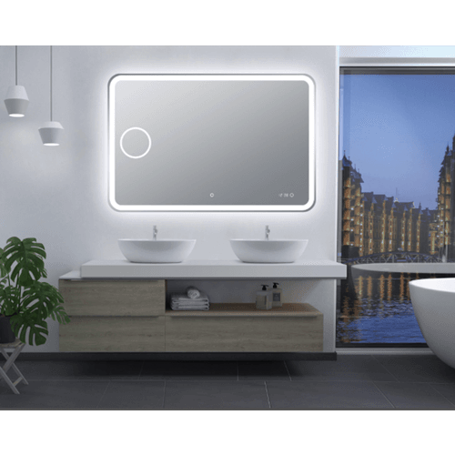LED Curved Rectangle Mirror 1200x800mm
