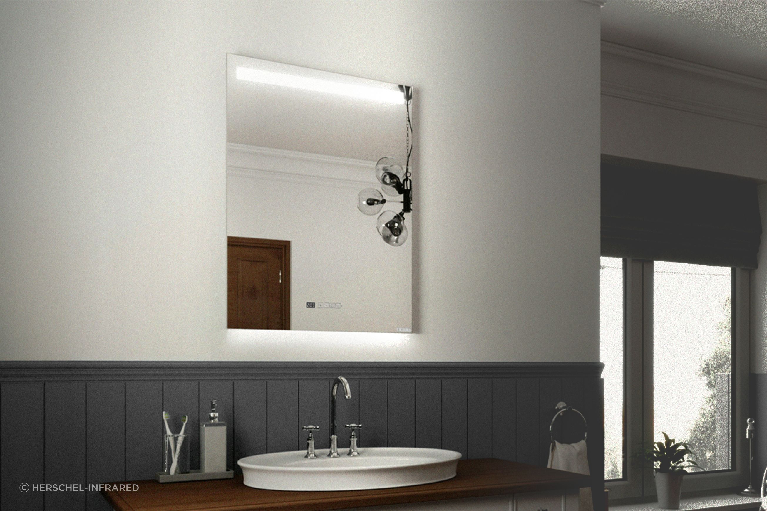 Select XLS — Mirror with Lights and Integrated Controls