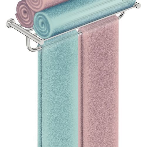 Towel Shelf with Hang Bar 650mm