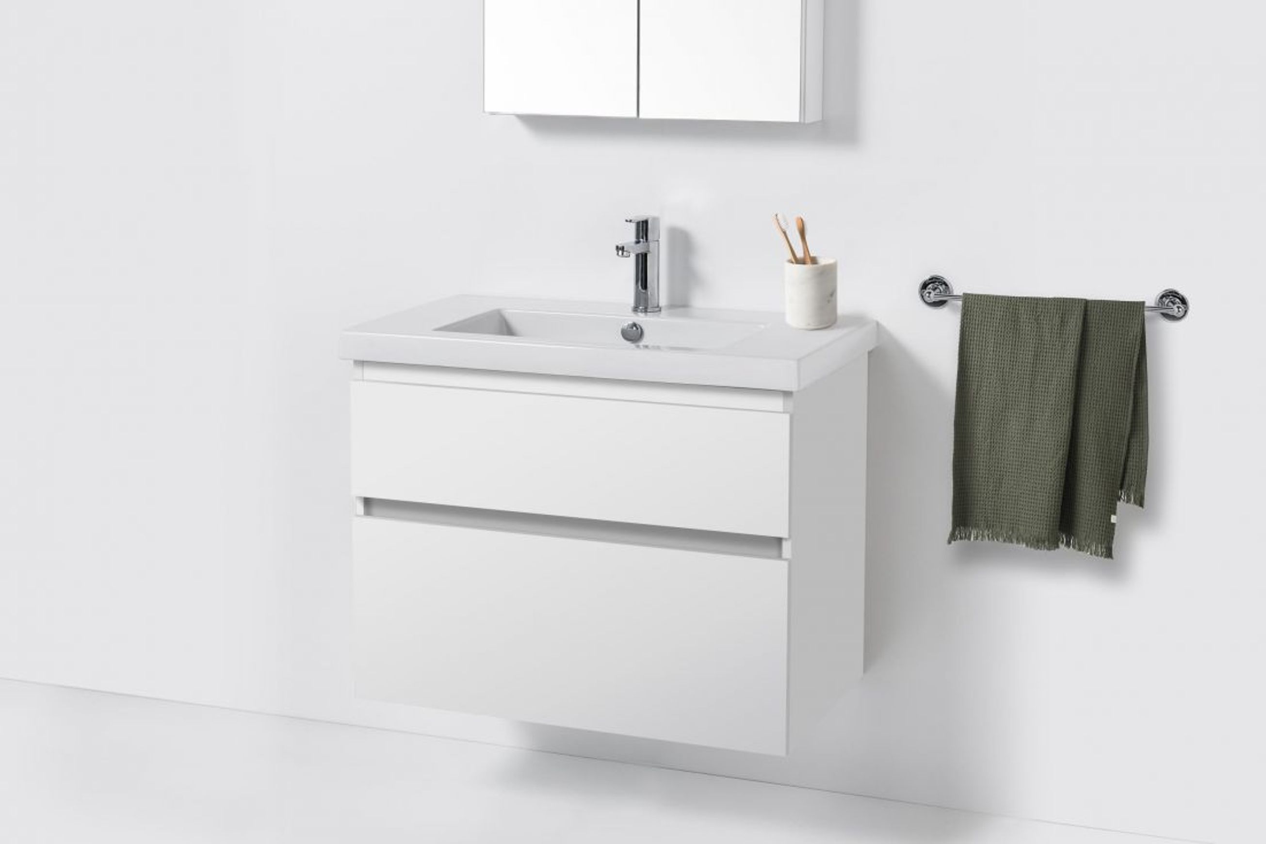 Cangas Wall-Hung Vanity, 2 Drawers