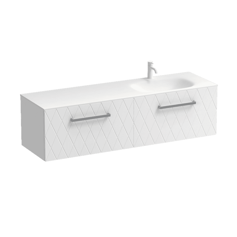 Deco Spio 1500 2 Drawer Vanity Right Basin