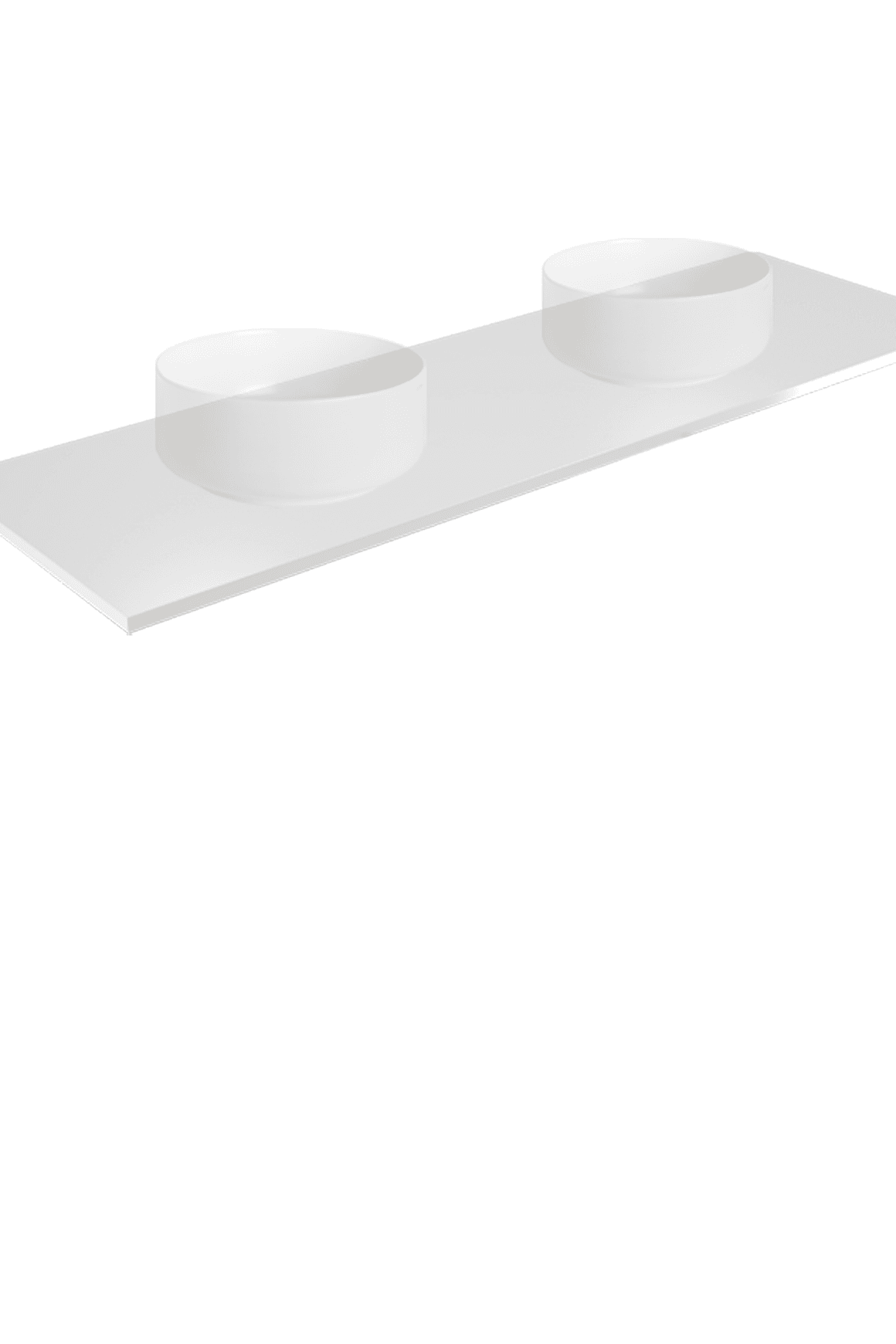 Telaio 1500 Double Bowl Wall Vanity