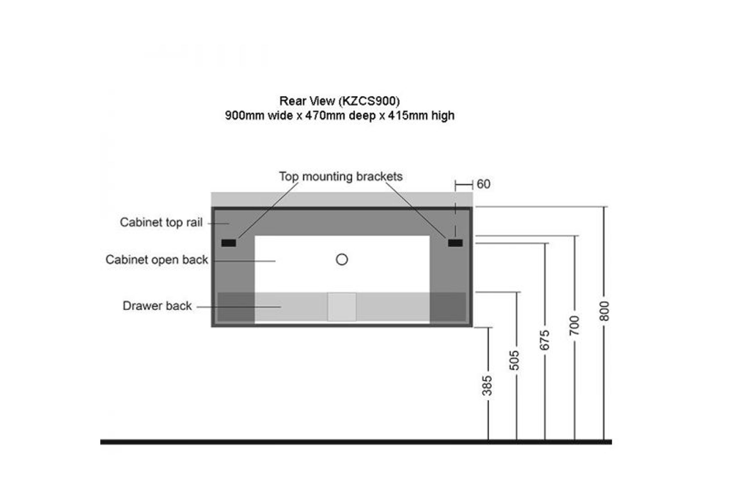 Kzoao 900mm Vanity Beech Wood Grain