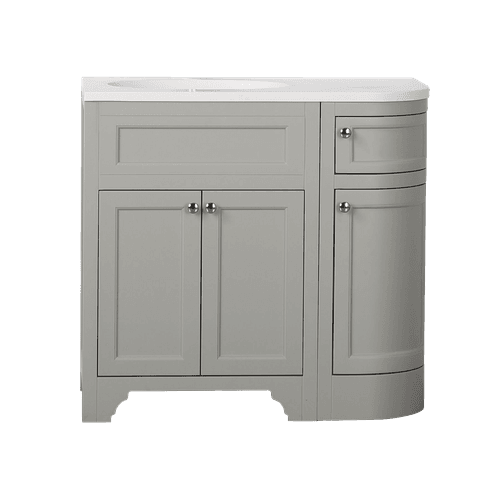 Kzoao 900mm Grey England Freestanding Vanity (left)