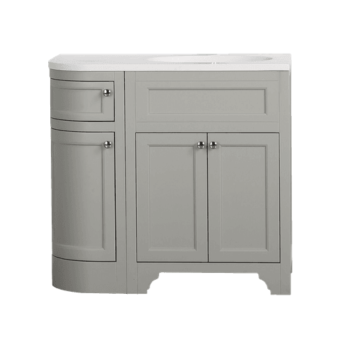 Kzoao 900mm Grey England Freestanding Vanity (right)