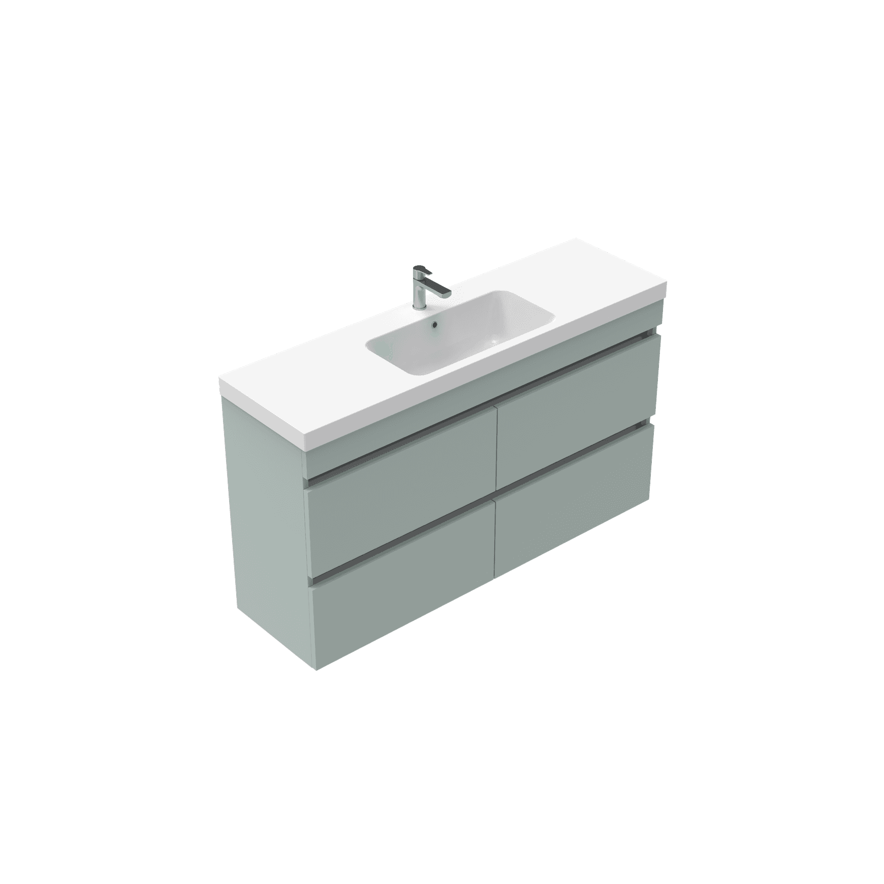 Brookfield Slim Wall Hung Double Height Vanity
