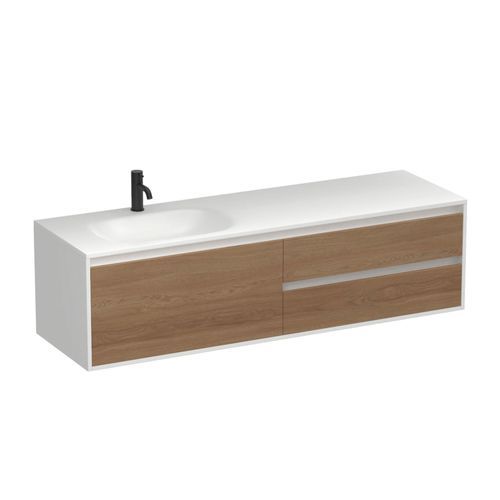 Prava Spio 1500 3 Drawer Left Vanity