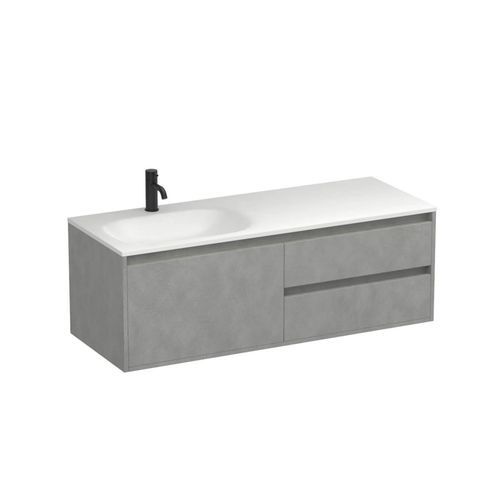 Prava Spio 1200 3 Drawer Left Vanity