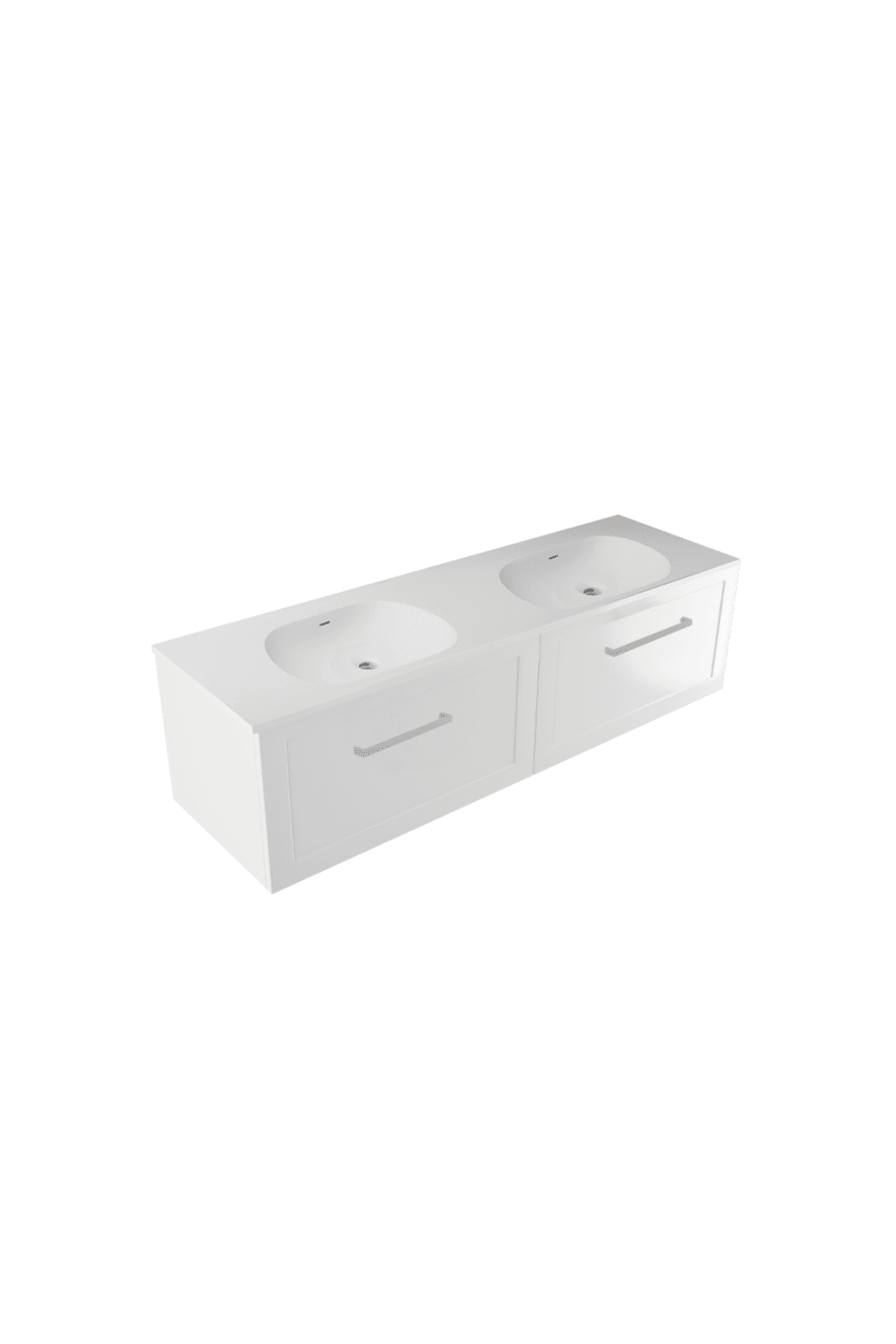 Telaio 1500 Double Bowl Wall Vanity