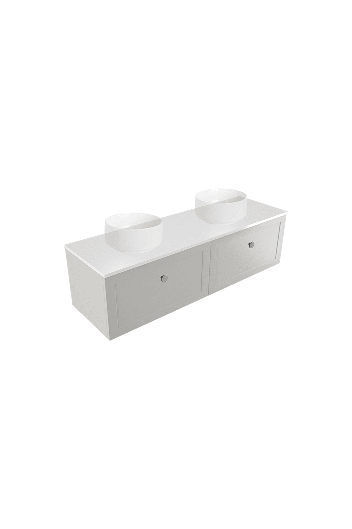 Telaio 1500 Double Bowl Wall Vanity