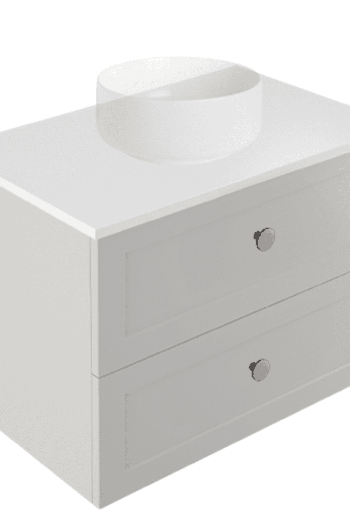 Telaio 750 Single Centre Bowl 2 Drawer Wall Vanity