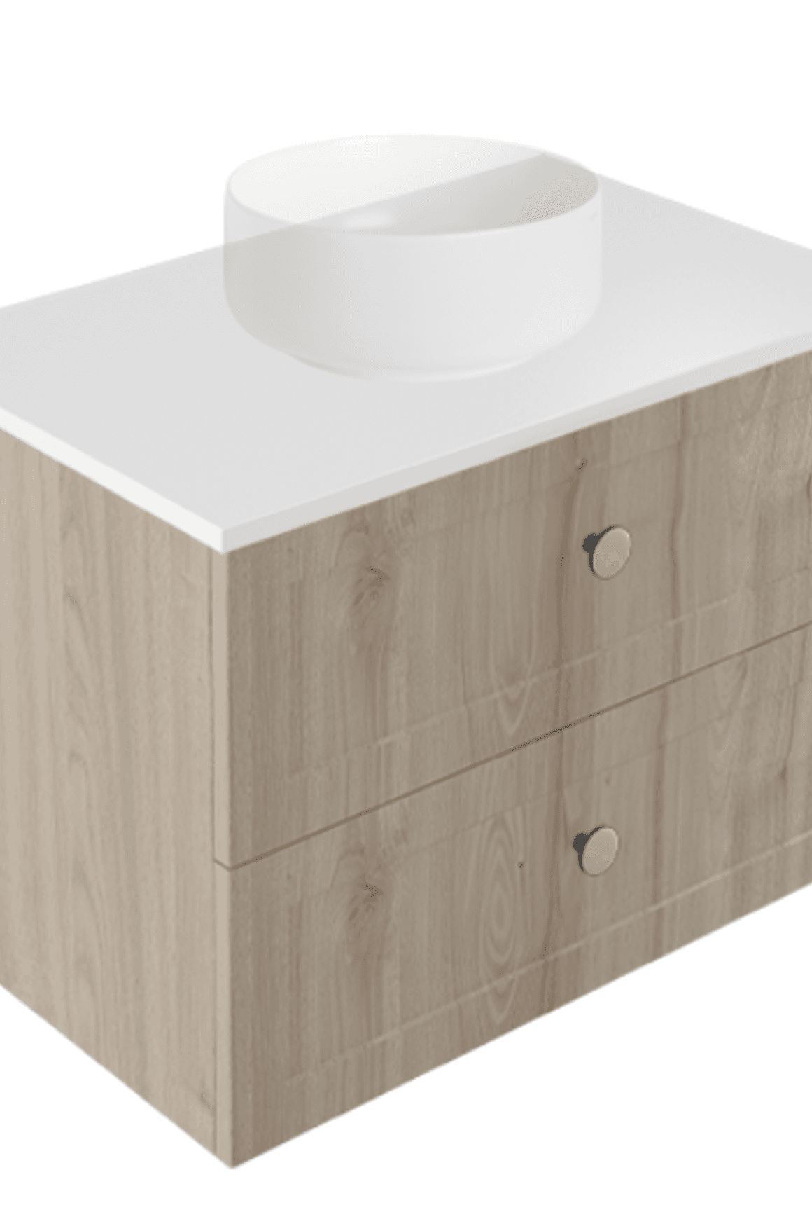 Telaio 750 Single Centre Bowl 2 Drawer Wall Vanity