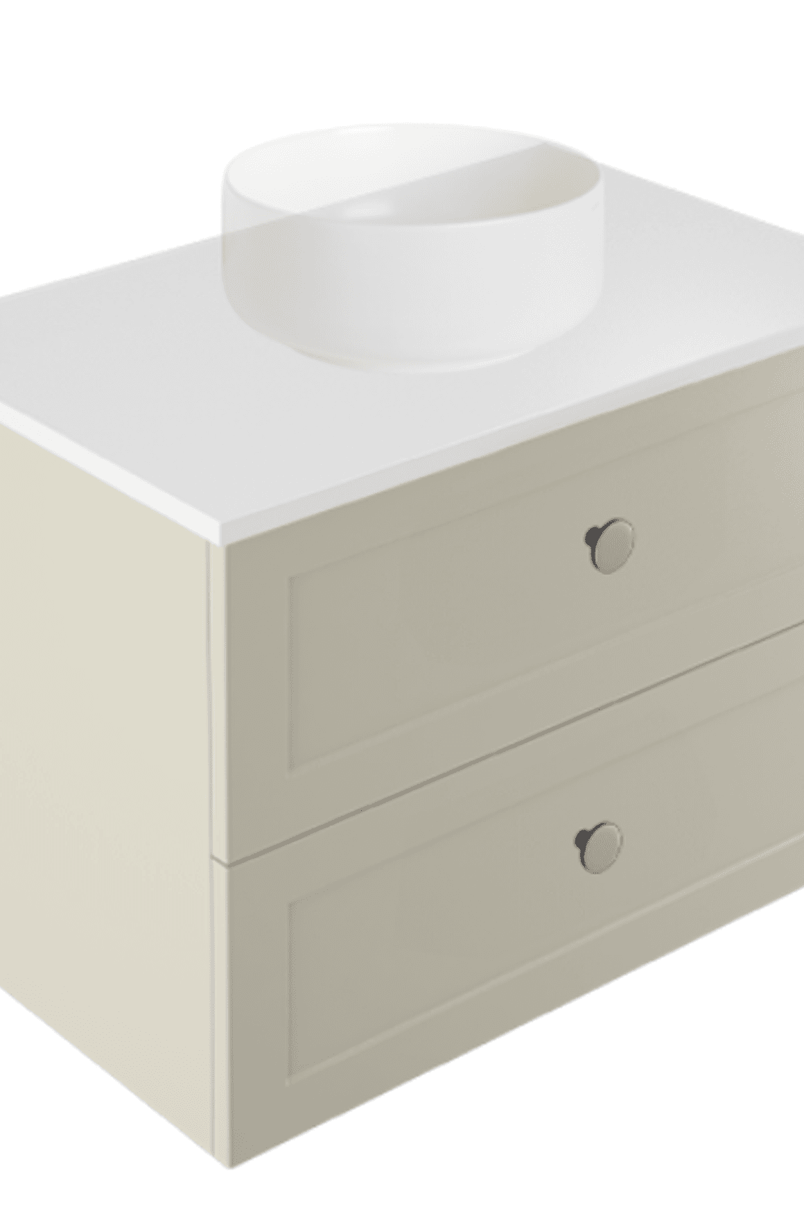 Telaio 750 Single Centre Bowl 2 Drawer Wall Vanity