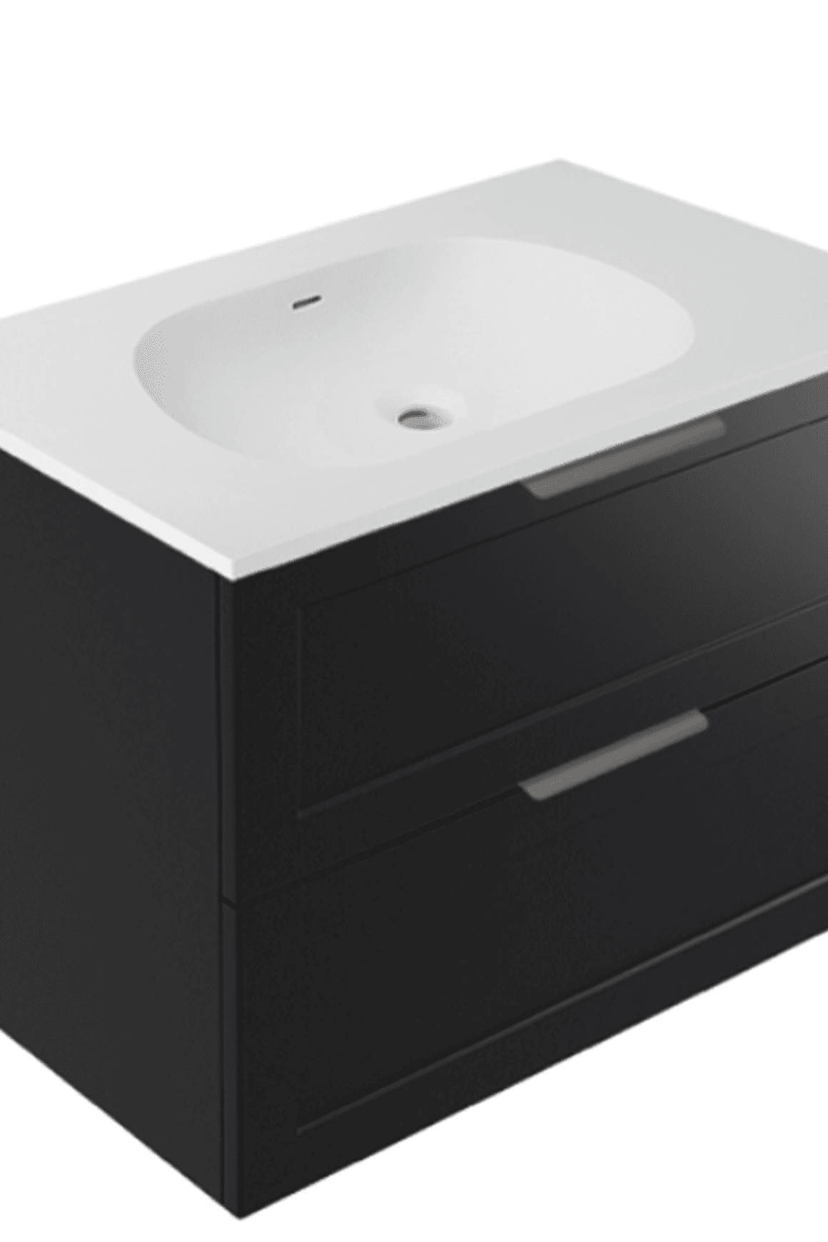 Telaio 750 Single Centre Bowl 2 Drawer Wall Vanity