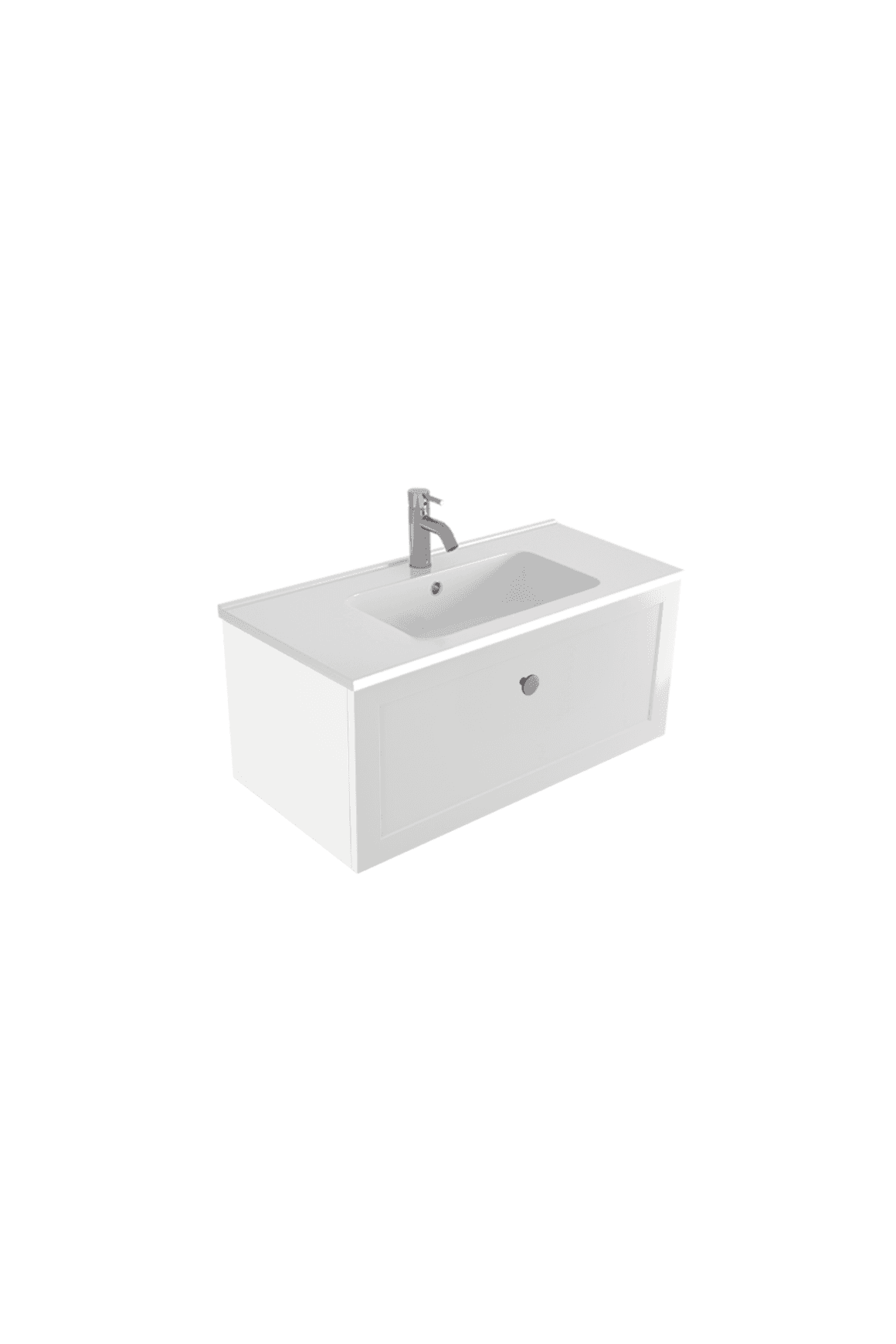 Telaio 900 Single Centre Bowl Wall Vanity