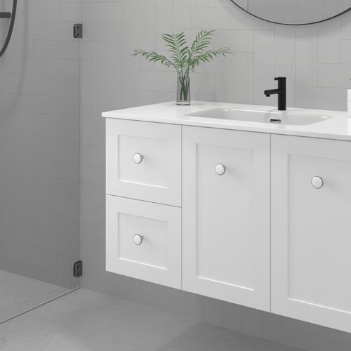 Vienna 900 Wall Hung Vanity LH Drawers